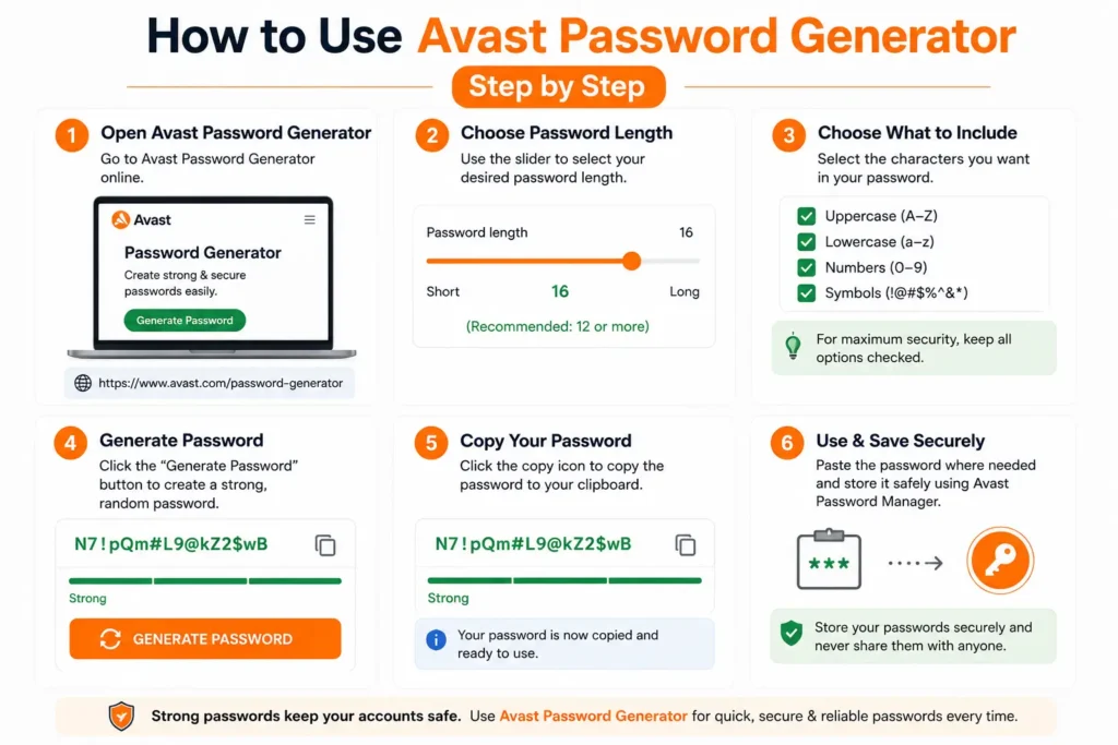 How to Use Avast Password Generator Step by Step